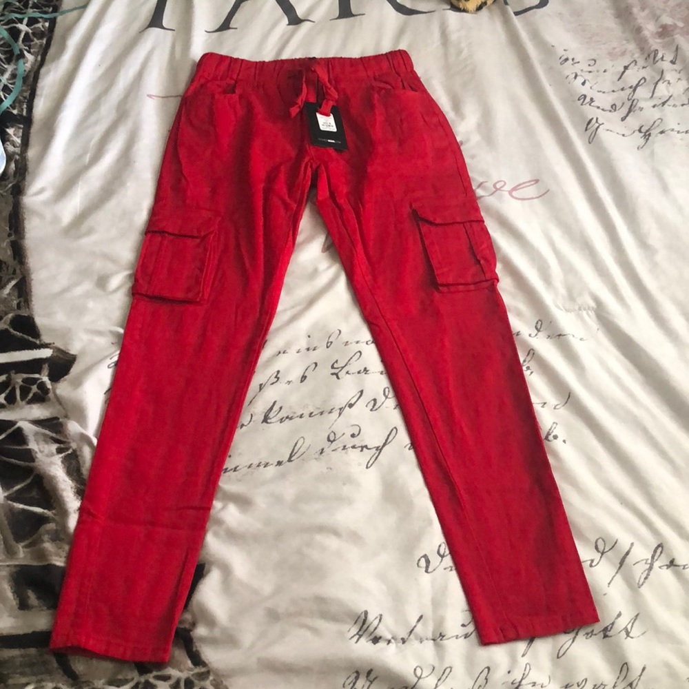 Red Cargo Pants